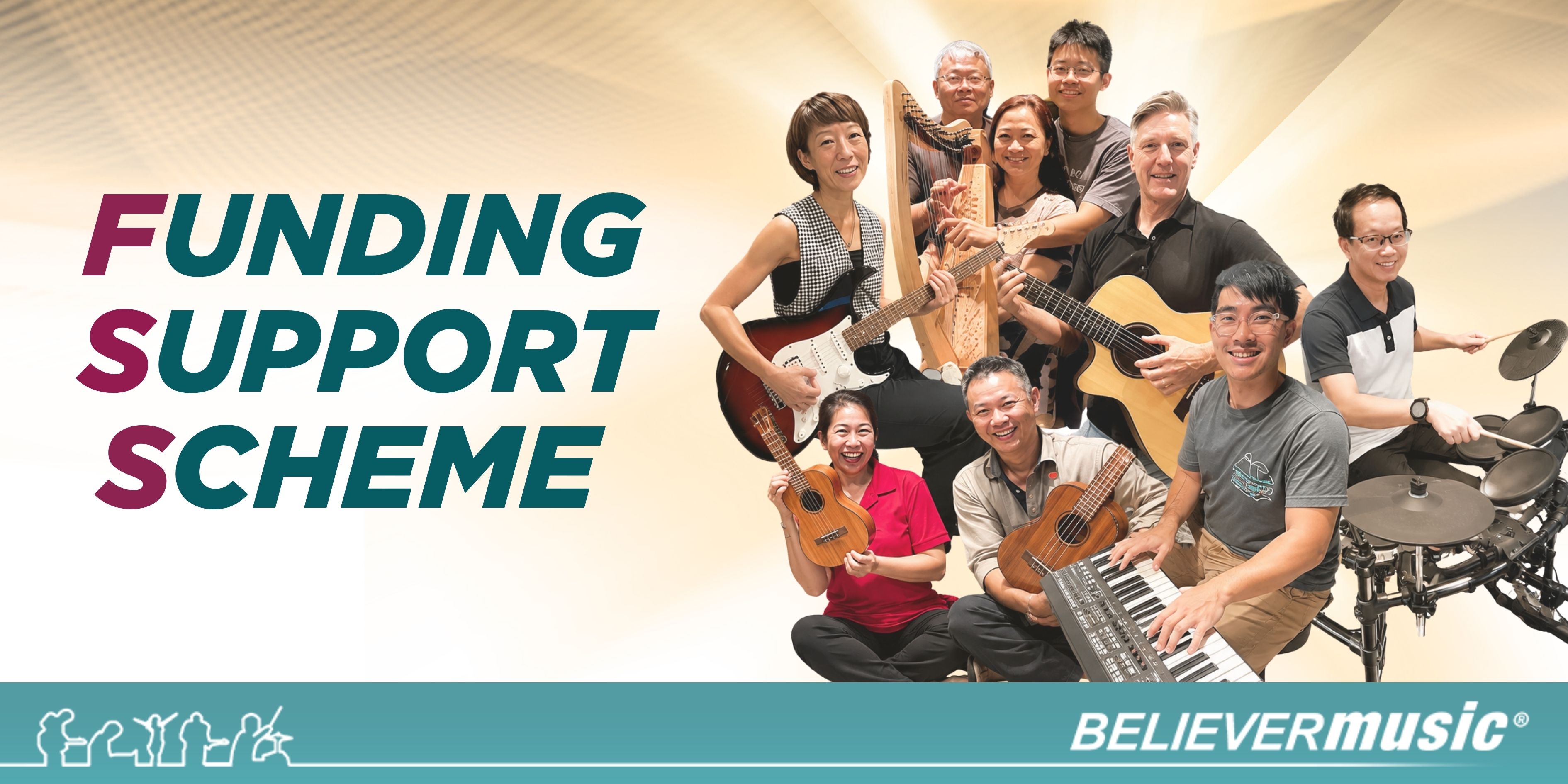 Believer Music 6-month Funding Support Scheme for adult music learners in Singapore